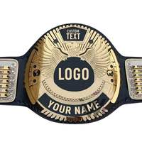 Ceinture de championnat personnalisée en alliage de zinc robuste, récompense sportive personnalisée, sangles durables, boxe, lutte, MMA, judo, karaté