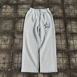 Pantalones Deportivos de Pierna Recta Holgados de Alta Calidad y Nuevo Estilo, Pantalones Deportivos de Felpa 100% Algodón, Pantalones Deportivos con Logotipo Personalizado para Hombre - Product Image 1