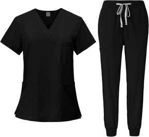 Ensemble de Blouses Médicales Professionnelles en Tricot de Haute Qualité pour Femmes, Uniforme Hospitalier avec Détection d'Aiguilles, Emballage Personnalisé pour Infirmières - Product Image 2