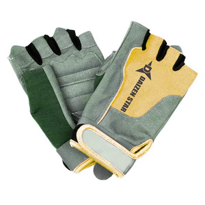 Guantes de Gimnasio Daizen Star de Medio Dedo, de Cuero PU, Gris y Rosa, con Correa de Muñeca Ajustable, para Entrenamiento Físico, Unisex - Product Image 6