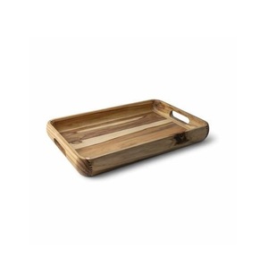 Multipurpose Wooden Serving Tray for <b>Breakfast</b> Meals Snacks Drinks Tea Coffee Desserts Kitchen Dining and Home Use - Product Image 3