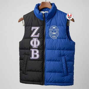 Gilet ajusté pour femme Zeta Phi Beta - Vêtement d'extérieur imperméable, écologique et respirant en polyester/nylon avec logo personnalisé sur le devant - Product Image 6