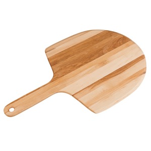 Tabla de cortar de madera redonda con asa para cocina, de una sola pieza - Product Image 5