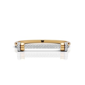 Two-Tone Moissanite Charm <b>Bracelet</b> Sterling <b>Silver</b> Rhodium Plated Freshwater <b>Pearl</b> Channel Setting Luxurious Contemporary Fine - Product Image 1
