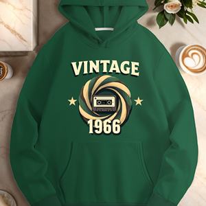 เสื้อมีฮู้ดลำลองของผู้หญิงดีไซน์ย้อนยุค1968วินเทจ - Product Image 2