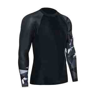 Chemises de compression pour hommes OEM de qualité supérieure, imprimées par sublimation, en polyester, pour la gym, le fitness, le surf et la plongée - Product Image 1