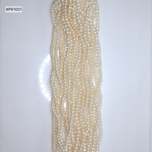 Perlas de Agua Dulce Naturales Más Vendidas, Perforadas Completamente, Forma Redonda, 2.75–3.25mm, 1 Ramo de 20 Hilos, 130.94CT, Perlas Sueltas para Joyería - Product Image 2