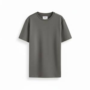 T-shirt décontracté pour homme, col rond, manches courtes, 100% coton, 220 g/m², coupe ajustée, imprimé uni, respirant, écologique, séchage rapide - Product Image 4
