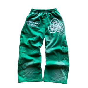 Custom Men's Autumn Streetwear SunFaded Acid Wash Flare Two-Piece Cotton Fleece Quick Dry 3D Pattern Hoodie <b>Sweatpants</b> <b>Set</b> - Product Image 2