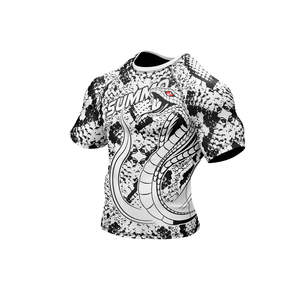 Custom Best Quality Plain Breathable MMA Rash Guard Long Sleeve Unisex Regular Fit Compression Eco-Friendly Quick Dry - Product Image 5