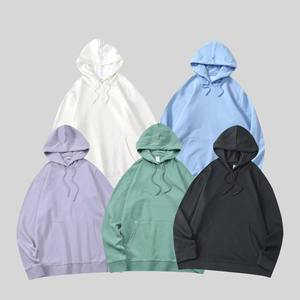Prix de gros OEM ODM personnalisé de haute qualité, sweat-shirt épais en molleton surdimensionné à épaules tombantes avec broderie 3D, coupe classique pour l'hiver - Product Image 6