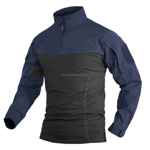Camisa táctica deportiva de secado rápido de verano para hombre, ropa de entrenamiento deportivo informal para correr al aire libre, camiseta táctica estampada - Product Image 3