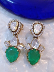 Vintage Gold Plated Earrings <b>Set</b> Pear Cut Zircon Stones for <b>Women</b> Wedding Engagement Anniversary Party <b>Gift</b> Jewelry High Quality - Product Image 1