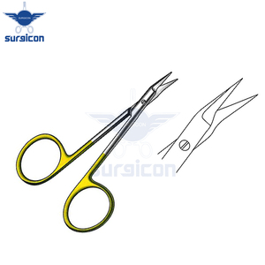 Ciseaux O Brien 9 cm (3-1/2 pouces) TC Gold, ciseaux chirurgicaux avec lames de coupe de précision et instrument médical professionnel - Product Image 6