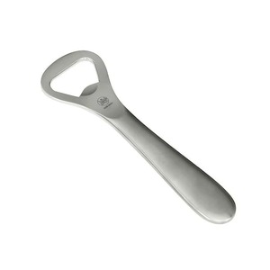 Décapsuleur porte-clés en acier inoxydable, design plat, portable, 2 en 1, style simple, ouvre-bouteille en métal - Product Image 3