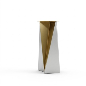 Reliable Supply Chain Indian Customized High End Design Marble TOP with Casted Aluminium Base Side Table - Product Image 2