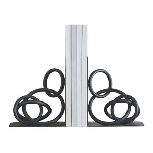 Porte-livres en forme d'ananas plaqué or, sculpture décorative en métal, accessoire de bureau élégant pour la maison, style glamour, 2 pièces - Product Image 1