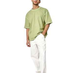 Camiseta de Hombre de Primera Calidad con Hombros Caídos, 100% Algodón, Ligera, Totalmente Personalizable, Antiarrugas, Ecológica y Transpirable - Product Image 6