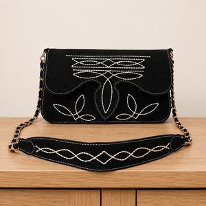 Premium Genuine Leather Chain Shoulder <b>Bag</b> for Women Western Designer Handbag Vintage Fashion for Everyday Travel Elegant Purse - Product Image 1