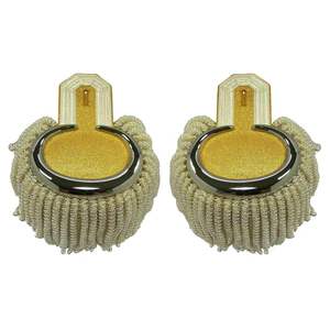 Epaulettes de Lujo con Bordado Personalizado y Cierre de Gancho y Bucle para Uniformes Formales y Accesorios de Bandas de Marcha - Product Image 5