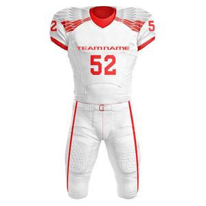 ชุดเสื้อฟุตบอลอเมริกันผู้ชายเสื้อแขนสั้นพิมพ์ลายธงพิมพ์ซับลิเมชันปักลาย - Product Image 5