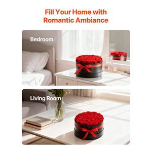 Forever Flowers - Caja de 27 Rosas Rojas Preservadas, Ramo Inmortal para Cumpleaños, Día de San Valentín, Navidad, Regalo para Mujer - Product Image 6