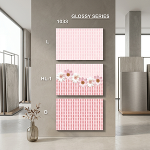 กระเบื้องผนังเซรามิกมันวาวขนาด200x300มม. ลาย3D เคลือบ20x30ซม. 12x8ดีไซน์อินเดีย - Product Image 3