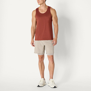 <b>Men</b> Gym <b>Singlets</b> Quality Polyester Tank Top <b>for</b> Fitness and Bodybuilding Casual Breathable Knitted Weave Best Gym Wear - Product Image 5