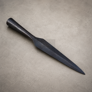 หัวเครื่องมือเหล็กกล้าคาร์บอนสูง Dark Hammer DHA-3001-L-BK รูปทรงใบไม้ ของสะสมงานศิลปะโบราณ ชิ้นส่วนงานฝีมืออุตสาหกรรม ผลิตในอินเดีย - Product Image 1