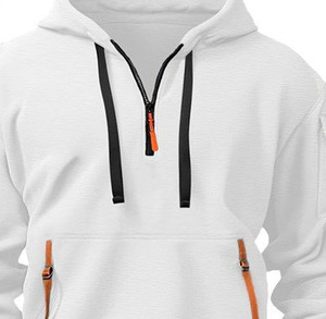 Men's <b>White</b> Hooded Tracksuit Set Full Sleeve Solid Color Hoodie <b>Jogger</b> Pants Side Pocket Breathable Casual Sportswear Autumn - Product Image 4