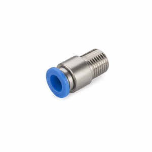 Connecteur pneumatique mâle à connexion rapide G1 4, coupleur d'air fileté en acier inoxydable, joint bleu pour machines - Product Image 1