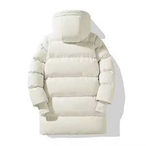High Quality Men's Long <b>Thin</b> Bubble <b>Jacket</b> <b>Waterproof</b> Latest Fashion Style Customized Logo Wholesale Price Custom Sizes Shining - Product Image 3