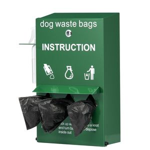 Porta-sacchetti per cani con chiusura a chiave con sacchetti per 600 Dog Waste Station distributore di rifiuti per animali domestici - Product Image 1