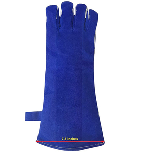 Short cuff split cow leather tig welding <b>gloves</b> heat resistant <b>work</b> safety <b>gloves</b> Custom Wholesale Rate Welding <b>Gloves</b> - Product Image 2