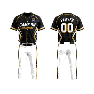 Uniforme de Béisbol de Color Sólido de Alta Calidad, Último Diseño, Nuevo Estilo, Fabricación Profesional - Product Image 4