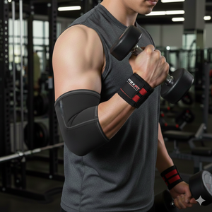 Rexfit Sport Mangas de Neopreno de 5mm para Codo, Soporte de Compresión para Levantamiento de Pesas, Powerlifting y Press de Banca, Equipo de Entrenamiento - Product Image 2