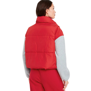 Custom Logo <b>Womens</b> Cropped Puffer <b>Vests</b> Winter Lightweight Sleeveless Warm Waterproof <b>Down</b> Jacket Padded New Bubble <b>Vest</b> - Product Image 2
