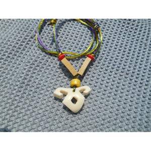 Collar Étnico Bohemio Hecho a Mano 1. Regalo de Hueso Tallado a Mano para Amantes de la Joyería Tribal - Product Image 3