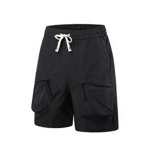 Men's Purple <b>Cargo</b> <b>Shorts</b> Mid Waist Drawstring Quick Dry Casual Bermuda <b>Shorts</b> With Pockets 100% Polyester - Product Image 2