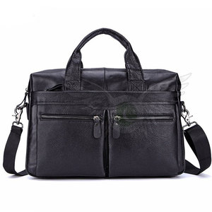 Sac pour ordinateur portable de voyage d'affaires en cuir véritable léger et durable pour documents professionnels et usage quotidien - Product Image 4