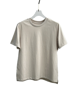 T-shirt décontracté tricoté à col rond pour homme, en coton et élasthanne, manches courtes, uni, 180 grammes, coupe ample - Product Image 4