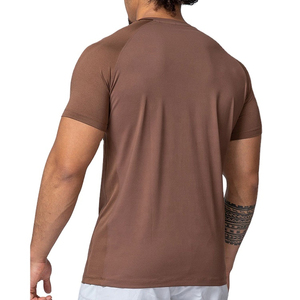 High Quality <b>100</b>% <b>Polyester</b> Manufacturer Sublimation Custom Logo Embroidery White Men Slim Fit Quick Dry Breathable Gym T <b>Shirts</b> - Product Image 4