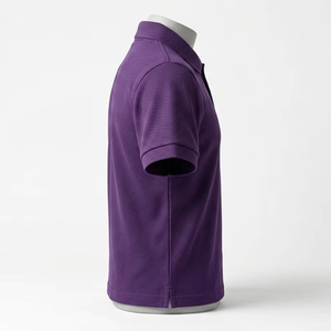 Camiseta Polo de Algodón para Hombre, Manga Corta, Corte Ajustado Informal, Tejido Transpirable y Suave, Logotipo Personalizado, Color Liso, Camiseta Polo de Alta Calidad - Product Image 5