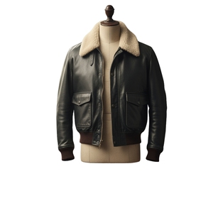 Vêtements de rue pour hommes en cuir véritable, grandes tailles, nouveau design, coupe-vent, manches longues, vente en gros Tamda International - Product Image 4