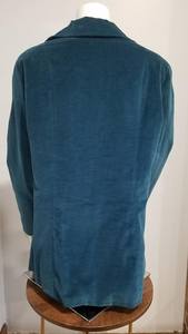 Blazer Fairfield Zio Youngja – Coton bleu vert imitation velours – Fabriqué en ILGWU – Finition scintillante - Product Image 2