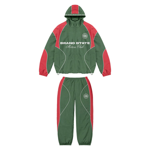 Luxury Oversized Streetwear <b>Tracksuit</b> Set Men Custom Hooded Windbreaker Jogger Suit Two Piece Urban Fashion Sportswear Outfit - Product Image 3