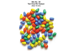 Cuentas de Vidrio Opacas en Forma de Lágrima, Elegantes, Mezcla de 10 mm, para la Fabricación de Joyas y Manualidades Decorativas, Venta al por Mayor Directa de Fábrica - Product Image 2