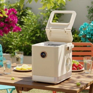 Sudex Portable Bullet <b>Ice</b> Cube <b>Maker</b> <b>Machine</b> Crystal Clear Electric <b>Ice</b> <b>Maker</b> with 13-15KG Capacity for Home Car RV Outdoor Use - Product Image 4