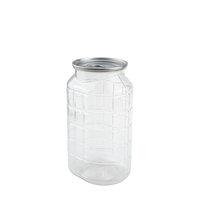 Pot en PET de qualité alimentaire OEM 690 ml avec couvercle en aluminium facile à ouvrir, certifié ISO 9001, logo personnalisé pour l'emballage de gâteaux, desserts et aliments secs