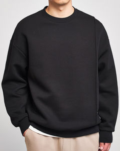 Sweat-shirt à capuche décontracté streetwear, vêtement d'extérieur tendance en coton de haute qualité, col rond pour homme, USA 2026, logo personnalisé - Product Image 2